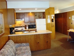 2 BR Chalet Living Room toward Kitchen s         